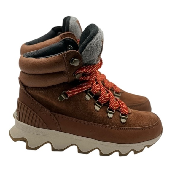 Sorel Women’s Brown Kinetic Conquest Waterproof Winter Lace Up Boots Size 5 - Picture 3 of 10